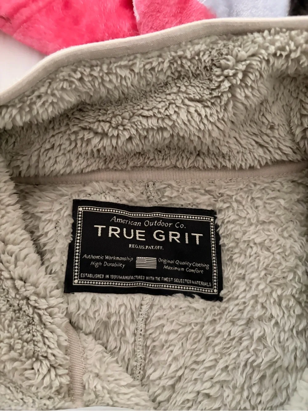 True Grit soft sherpa